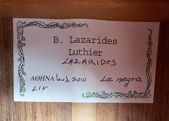 Vassilis Lazarides La Negra